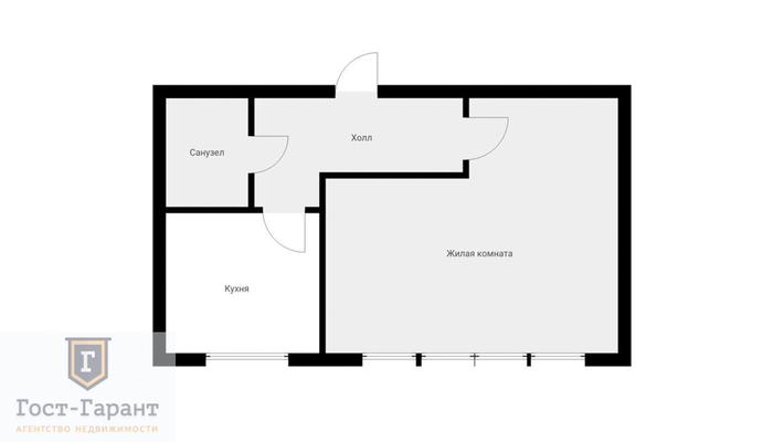 Адрес: Косыгина, дом 9, агентство недвижимости Гост-Гарант, комнат: 1. Фото 11